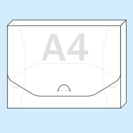 Document box A4, plug-in closure, 400 sheets, PP film, striped 