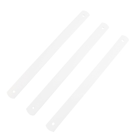 Strap handle, soft-PVC, white, 300 x 25 x 2,5 mm 