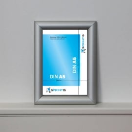 Snap frame, aluminium, A5, self-adhesive 