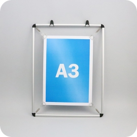 Tender frame for A3, aluminium, silver 