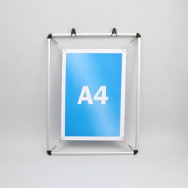 Tender frames for A4, aluminium, silver 
