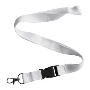 Lanyards with carabiner clip, white 