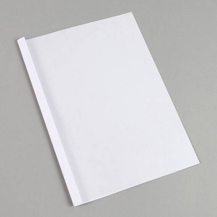 Thermal binding folder A4, leather board, 40 sheets, white | 4 mm  | 240 g/m²