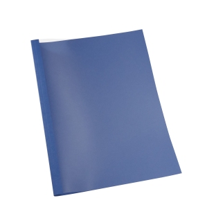 Thermal binding folder A4, linen board, 40 sheets, dark blue | 4 mm  | 230 g/m²
