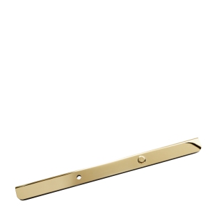 Binding screw rails, 235 mm, brass-plated 