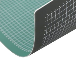 Cutting mat, A2, 60 x 45 cm, self-healing, with grid green|black