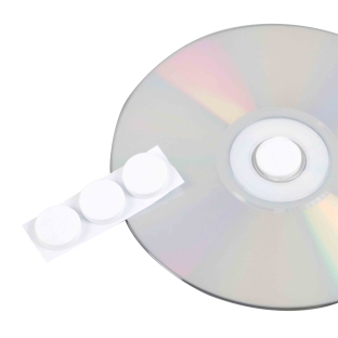 CD foam studs, white 