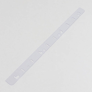 Filing strips for binding combs A4, SureBind, 0.5 mm, transparent 