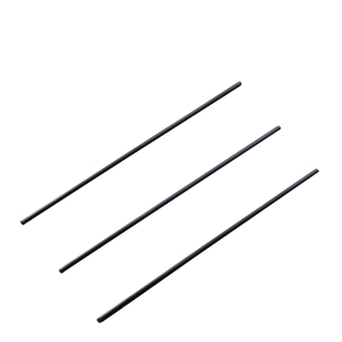 Straight wire shafts for calendar hangers, 298 mm long, black 
