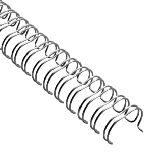 Wire bindings 3:1, A4 16,0 mm (5/8") | silver