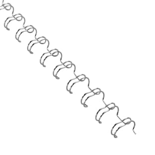 Wire bindings 3:1, A4 6,9 mm (1/4") | silver