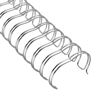 Wire bindings 2:1, A4 22,0 mm (7/8") | silver