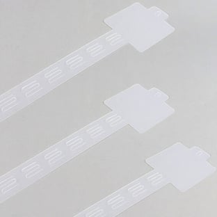 Clip strips, 750 mm, 16 hooks, header 