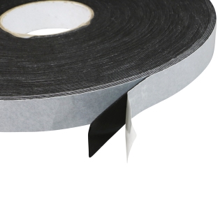 Double-sided foam adhesive PE tape, black, 1 mm thick, strong adhesive, EL100-02  25 mm