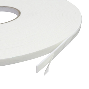 Double-sided foam adhesive PE tape, white, 2 mm thick, strong adhesive, EL200 9 mm