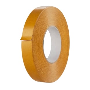 Double-sided adhesive PVC tape, white, strong acrylic adhesive, CLM22 25 mm