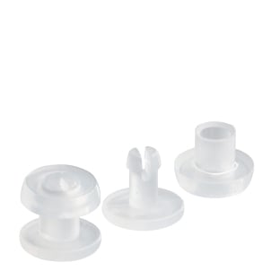 Snap rivets with thick head transparent | 5 mm
