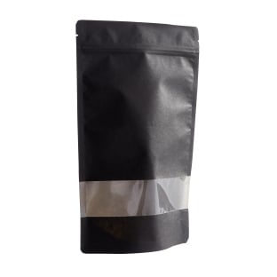 Stand Up Pouches with window 160 x 270 mm | black