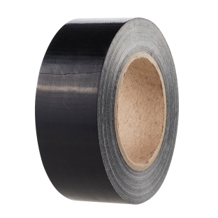 Fabric tape strong and permanent adhesive black | 48 mm