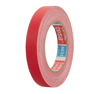 tesa 4651, Premium coated fabric tape 19 mm | red