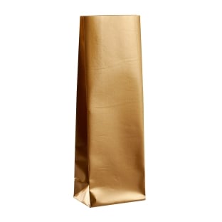 Block bottom bags gold 105 x 65 x 297 mm