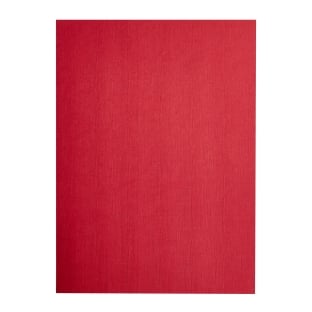 Cardboard back cover A4, linen structure red