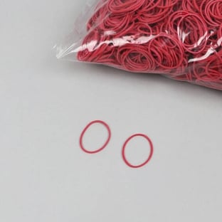 Rubber bands, red 25 mm | 1 mm