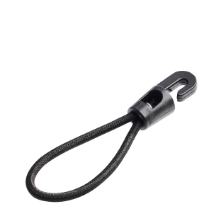 Bungee loops with hook 90 mm | black