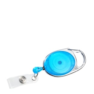 Extendable key ring blue|transparent