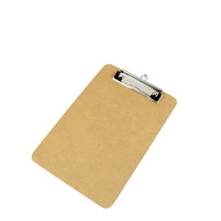 Wooden clipboard A5 | portrait | basic - with flat grip clip