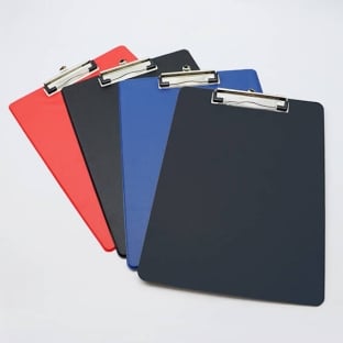 Clipboard with plastic cover 