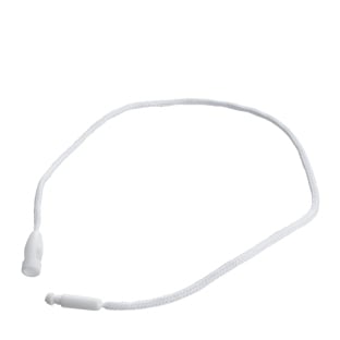 Cords with speed fastener, 200 mm long, white 