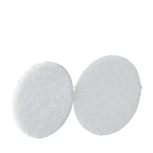 Hook and loop dots set on sheets 45 mm | white