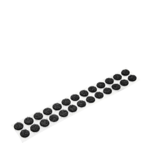 Hook and loop dots roll, loop | 10 mm | black