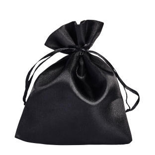 Satin bags 100 x 130 mm | black