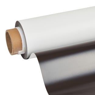 Magnetic foil, printable, white 0.35 mm | 1020 mm | 20 m