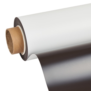 Magnetic foil, printable, white 0.6 mm | 620 mm | 15 m