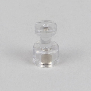 Magnetic pins, ø = 10 mm, 10 pieces set transparent