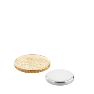 Magnetic discs neodymium, 15 mm x 2.5 mm, N35 