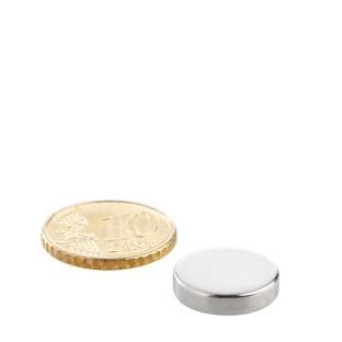 Disc magnets neodymium, 15 mm x 3.5 mm, N35 