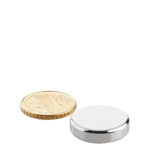 Disc magnets neodymium, 20 mm x 5 mm, N42 