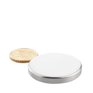 Disc magnets neodymium, 35 mm x 5 mm, N42 