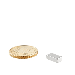 Block magnets neodymium, nickel-plated 10 x 5 mm | 3 mm