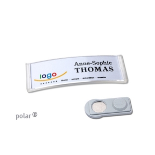 Name badges polar® 20 smag® magnet transparent 