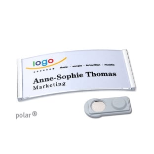 Name badges polar® 35 smag® magnet chrome 