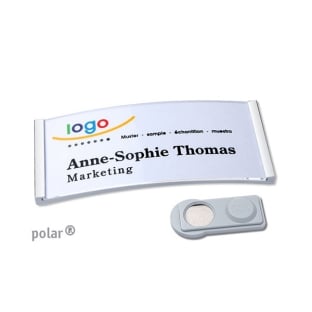 Name badges polar® 35 smag® magnet stainless steel 