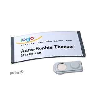 Name badges polar® 35 smag® magnet anthracite 