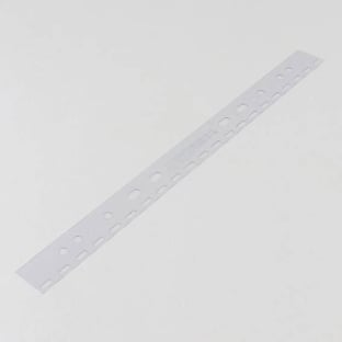 Filing strips for plastic binder spines A4, transparent 