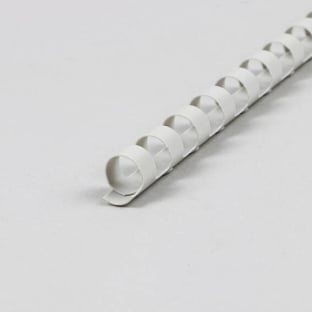 Plastic binder spines A4, round 10 mm | grey