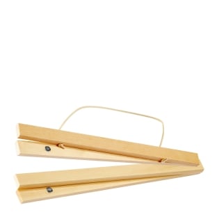 Wooden poster hangers, with suspension cord and magnetic fastening 300 mm | Pine